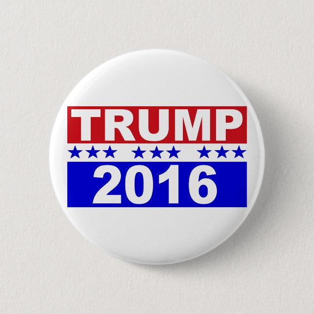 Donald Trump For President 2016 Pinback Button (Front)