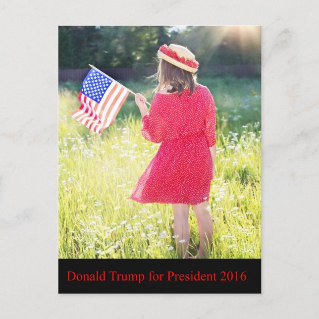 Donald Trump for President 2016 Postcard (Front)