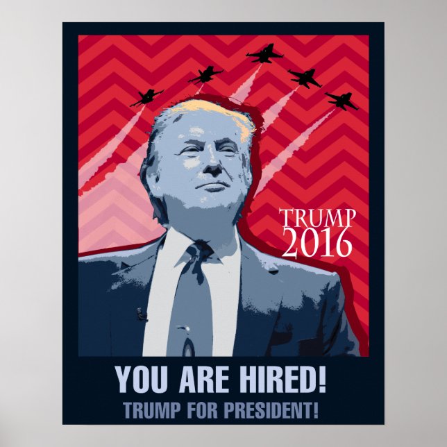 Donald Trump for president 2016 poster (Front)
