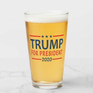 Donald Trump For President 2020 Glass