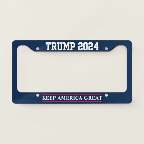 Donald Trump for president 2024 election License Plate Frame