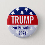 Donald Trump for President 2024 Pinback Button