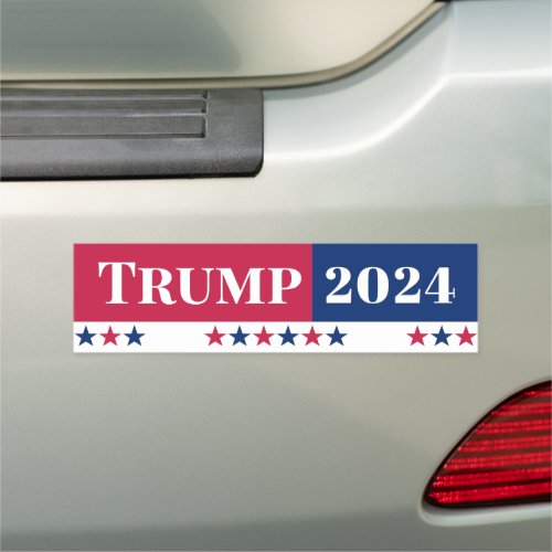 Donald Trump for President 2024 Red White Blue USA Car Magnet