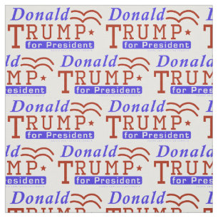 Donald Trump for President 2024 Republican Pattern Fabric