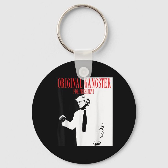 Donald Trump For President 2024 Shirt Original Gan Keychain (Front)