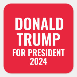 Donald Trump for President 2024 Square Sticker