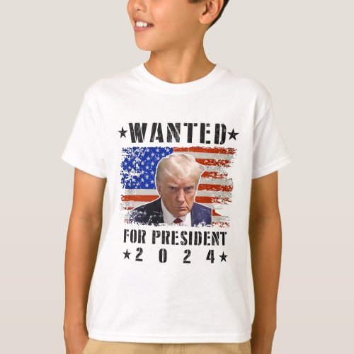 Donald Trump For President 2024 Trump Mug Shot Fla T_Shirt