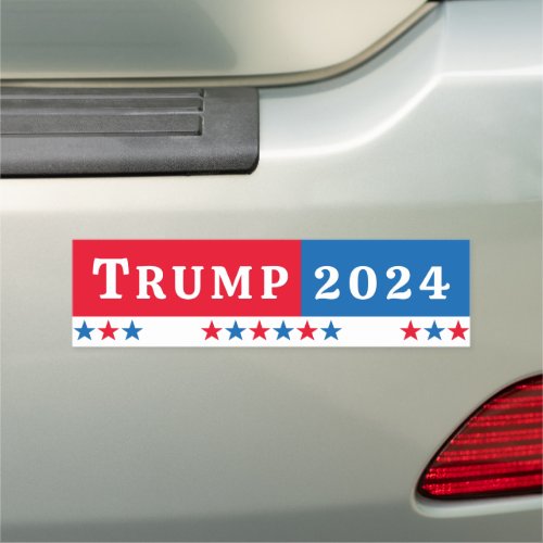 Donald Trump for President 2024 USA Red White Blue Car Magnet