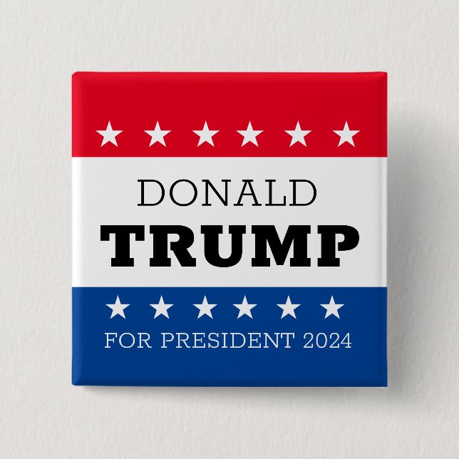 Donald Trump For President 202X Button (Front)