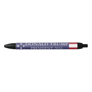 Donald Trump For President Black Ink Pen
