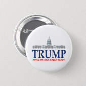 Donald Trump For President Button (Front & Back)