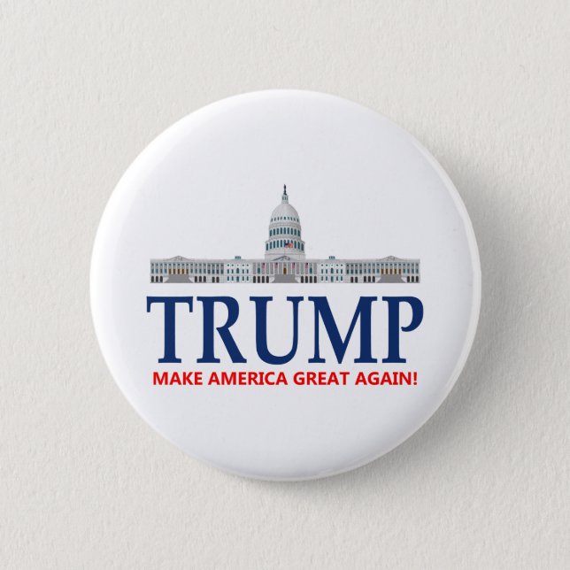 Donald Trump For President Button (Front)