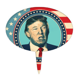 donald trump for president cake topper