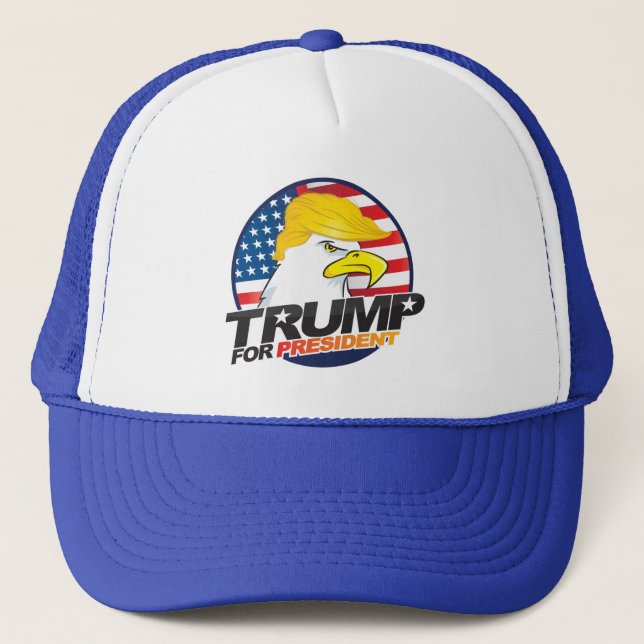 Donald Trump For President Eagle Hair Cap (Front)