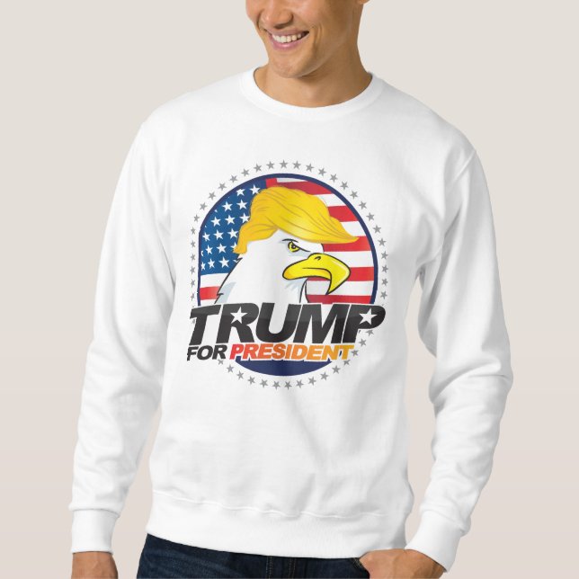 Donald Trump For President Eagle Hair Sweater (Front)