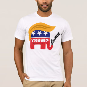Donald Trump For President GOP Elephant Hair T-Shirt