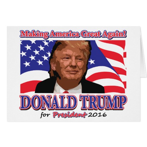 Donald Trump For President Greeting Card | Zazzle