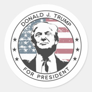 Donald Trump for President #MAGA Classic Round Sticker