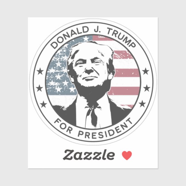 Donald Trump for President #MAGA Sticker (Sheet)
