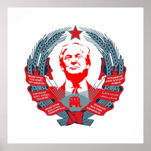 Donald Trump for President of Russia Poster
