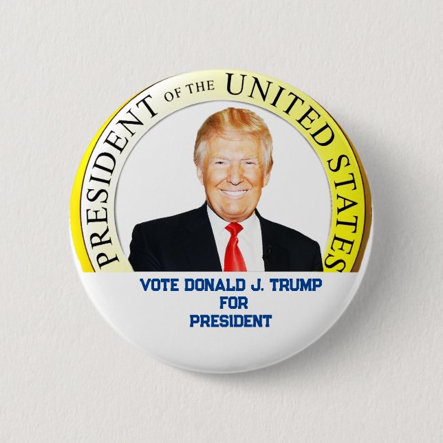 Donald TRUMP-for President of USA_ Button (Front)