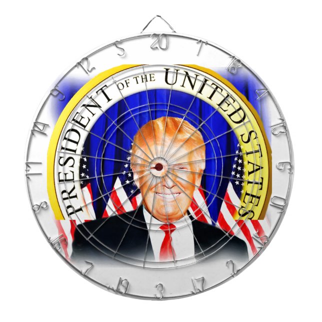 Donald TRUMP-for President of USA _ Dart Board (Front)