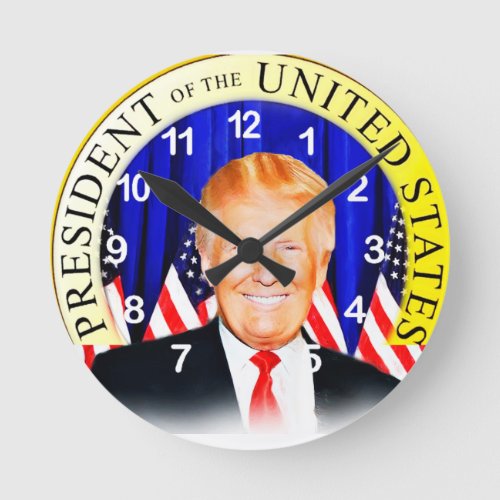 Donald TRUMP_for President of USA _ Round Clock