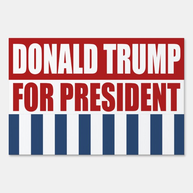 Donald Trump for President Sign (Front)