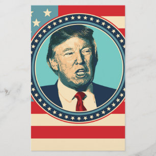 donald trump for president stationery