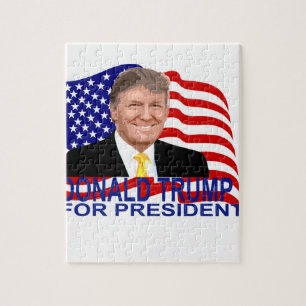 Donald Trump for President T Shirt '';.png Jigsaw Puzzle