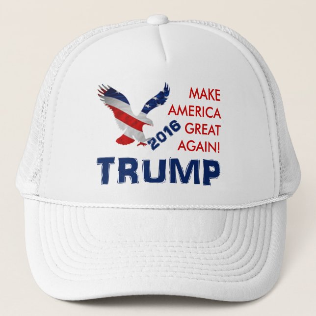 Donald Trump For President Trucker Hat (Front)