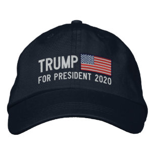 Donald Trump for President with American Flag  Embroidered Baseball Cap