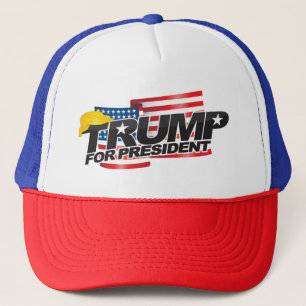 Donald Trump For President (with hair) Hat