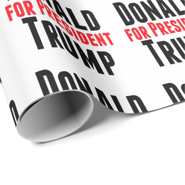 Donald Trump For President Wrapping Paper (Roll Corner)