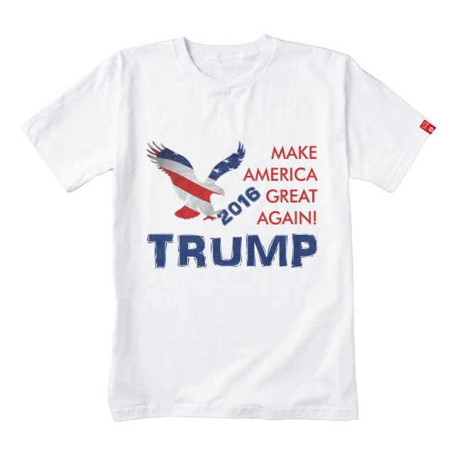 Donald Trump For President Zazzle HEART T-Shirt (Front)