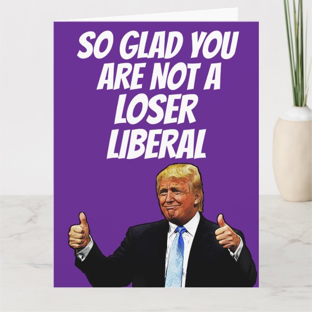 DONALD TRUMP FUNNY BIG BIRTHDAY CARD (Front)