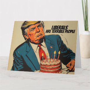 DONALD TRUMP FUNNY BIRTDAY GREETING CARD FRIEND