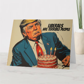 DONALD TRUMP FUNNY BIRTDAY GREETING CARD FRIEND