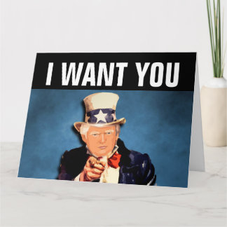 DONALD TRUMP FUNNY BIRTHDAY GREETNG CARD