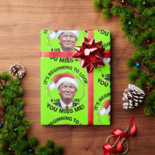 Donald Trump Funny Christmas MAGA Wrapping Paper