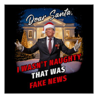 Donald Trump Funny Joke, Dear Santa, fake news