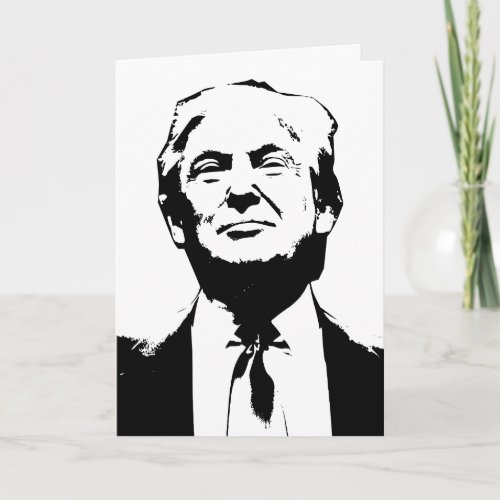DONALD TRUMP FUNNY ROMANCE GREETING CARD COLLUDE CARD