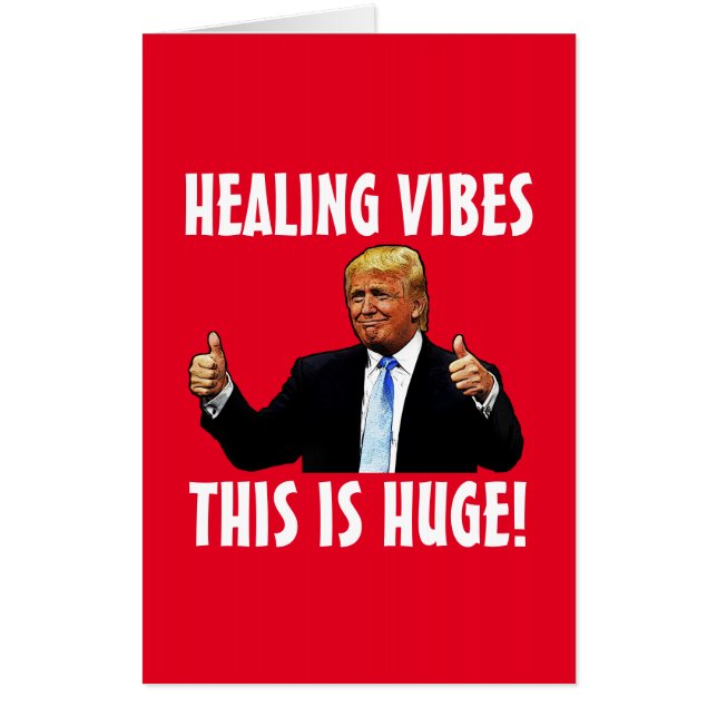 DONALD TRUMP GET WELL JUMBO GIANT CARDS (Front)