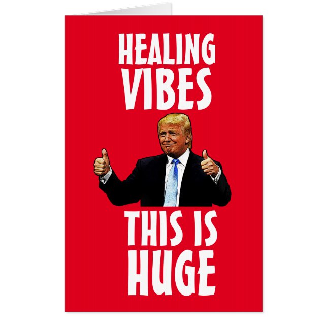 DONALD TRUMP GET WELL OVERSIZED GIANT CARDS (Front)