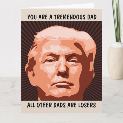 DONALD TRUMP GIANT HELLO CARD FOR DAD CARDS