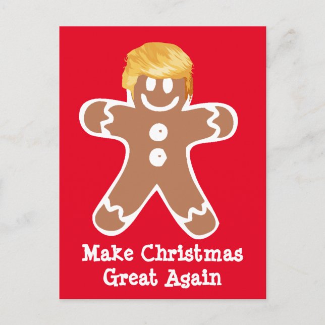 Donald Trump Gingerbread man  Postcard (Front)
