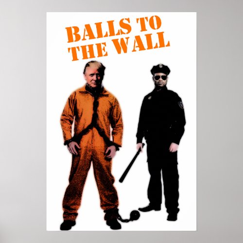Donald Trump Goes To Jail Poster