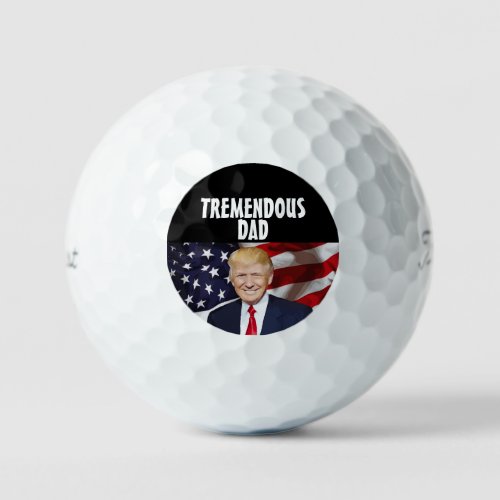 DONALD TRUMP GOLF BALLS FOR DAD