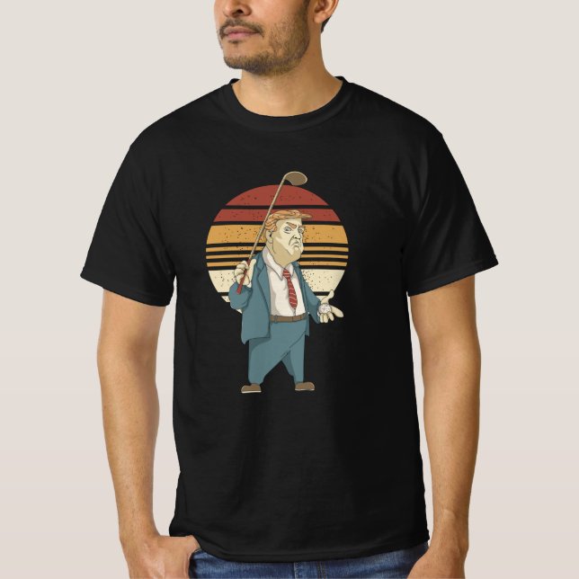 Donald Trump Golf Ice Cream T-Shirt (Front)