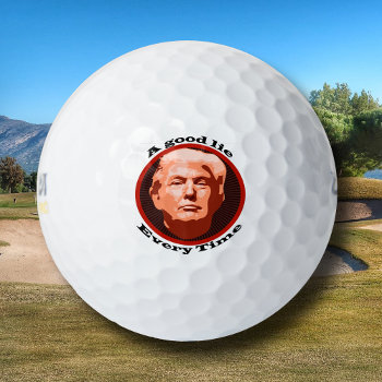Donald Trump Good Lie Golf Balls by Westerngirl2 at Zazzle